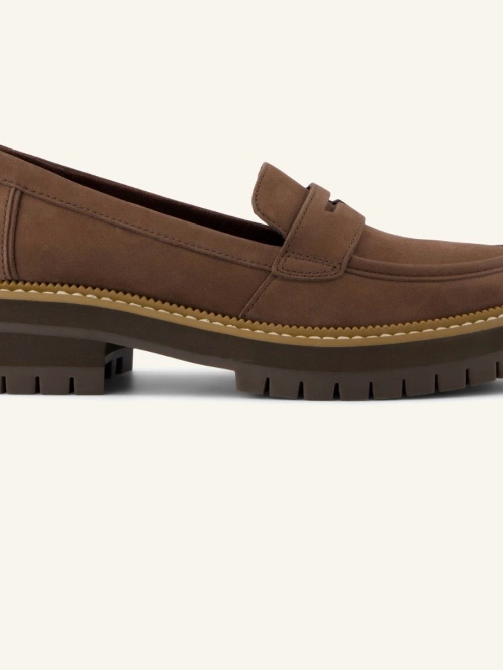 Tom’s Cara Loafers in Oak Brown Leather - Picture 5 of 11